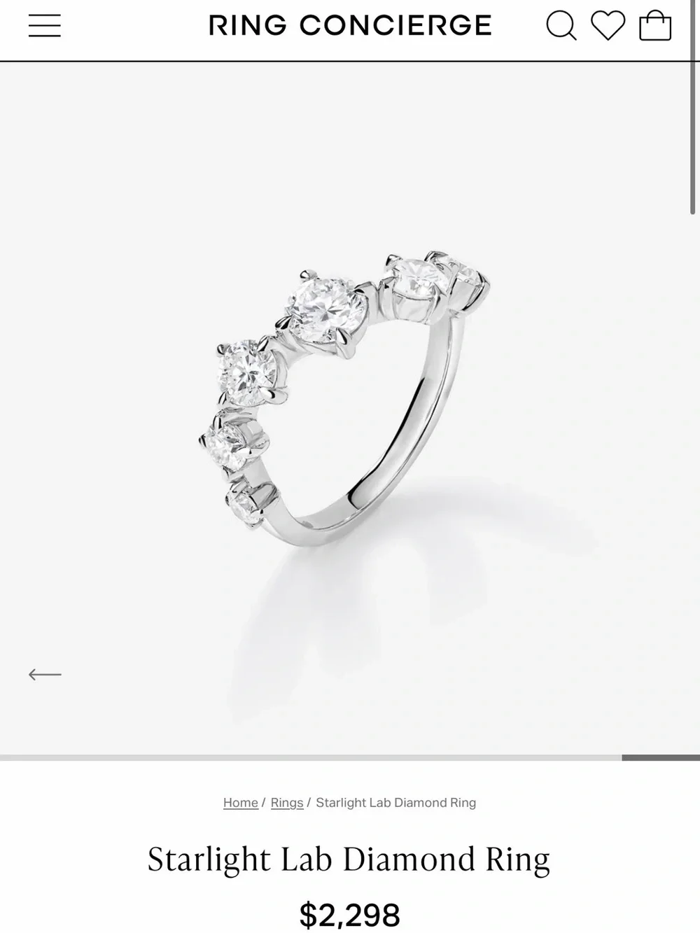 Ring Concierge lab diamond ring